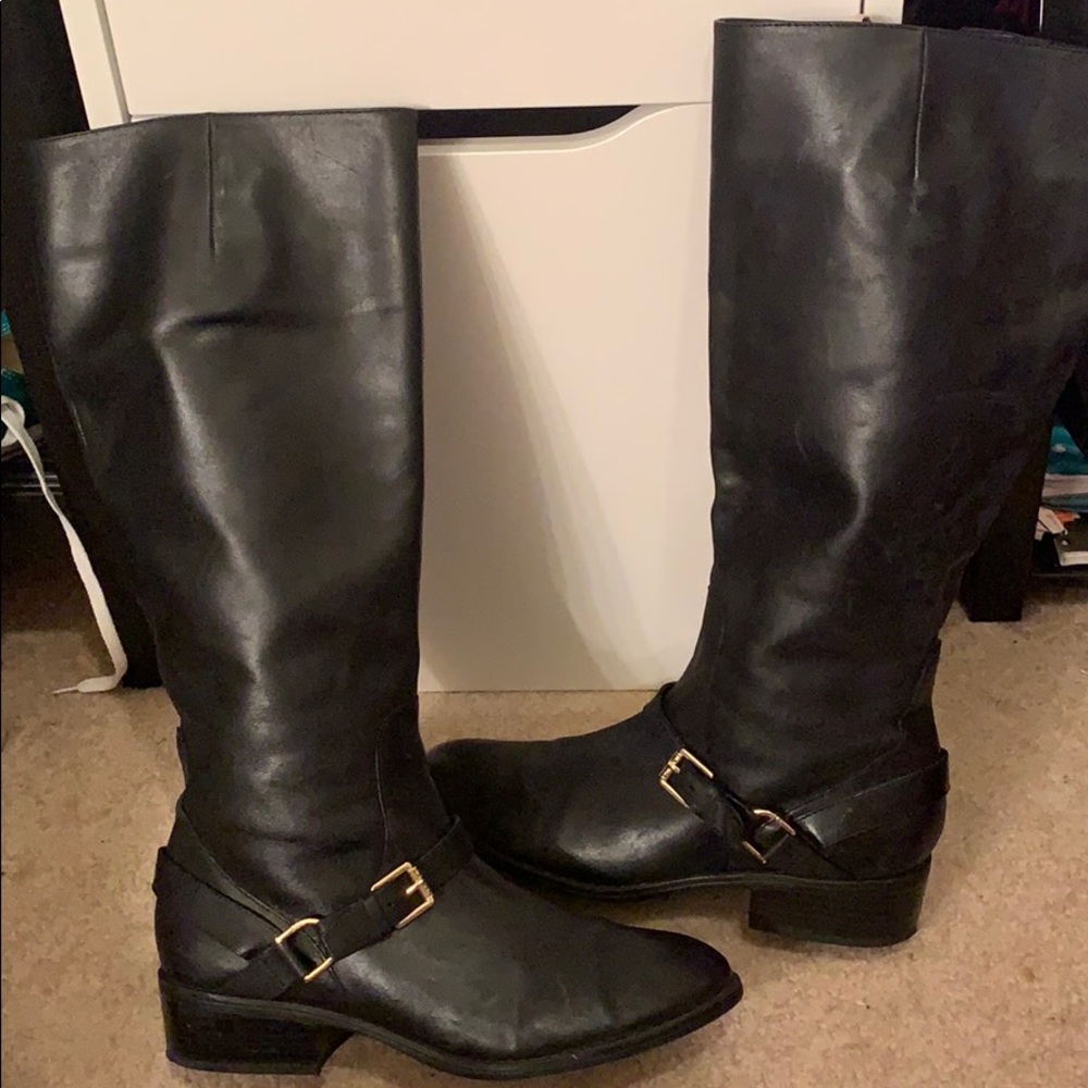 Ralph Lauren Riding Boots-Black